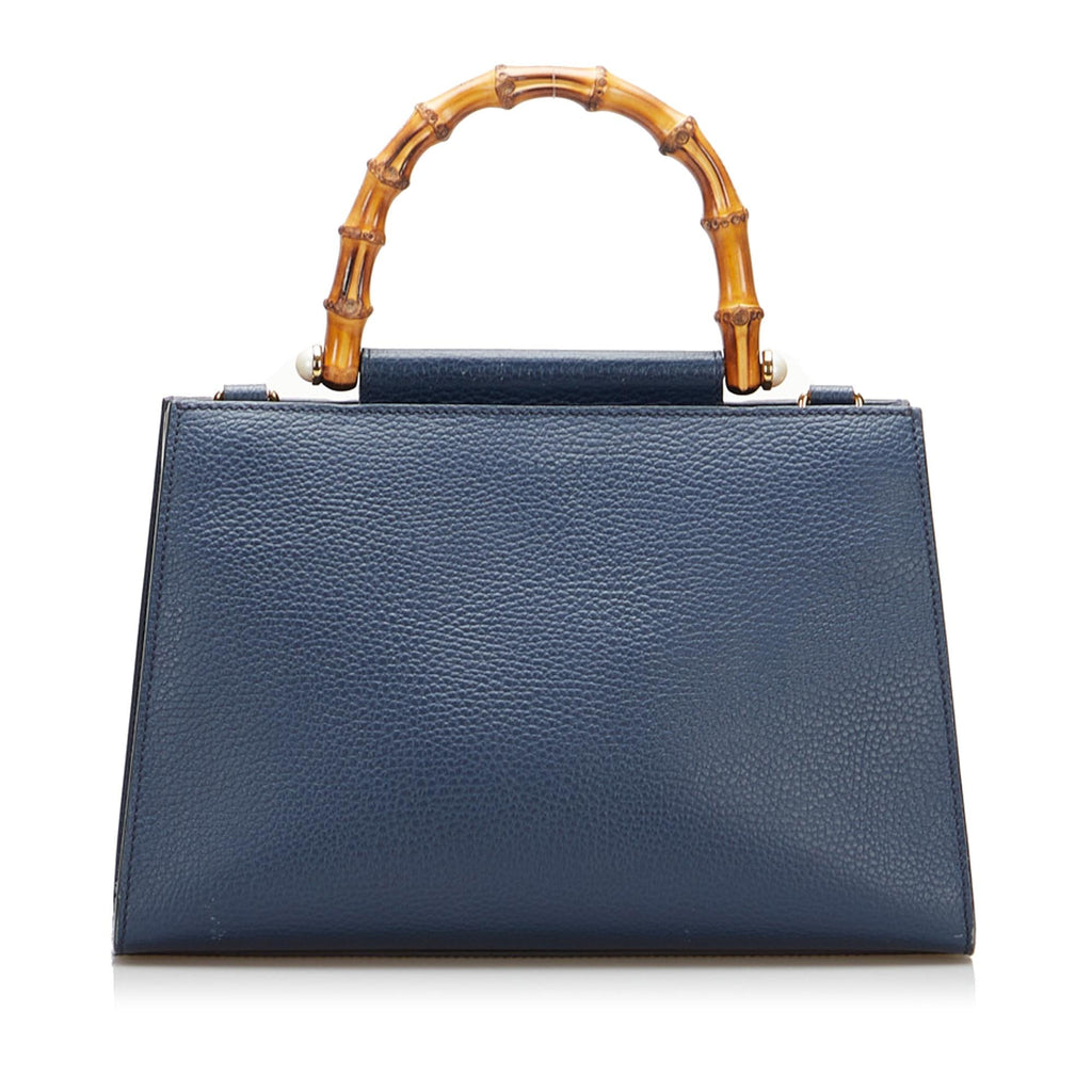 Gucci Small Bamboo Nymphaea Satchel (SHG-m6Hp5z)