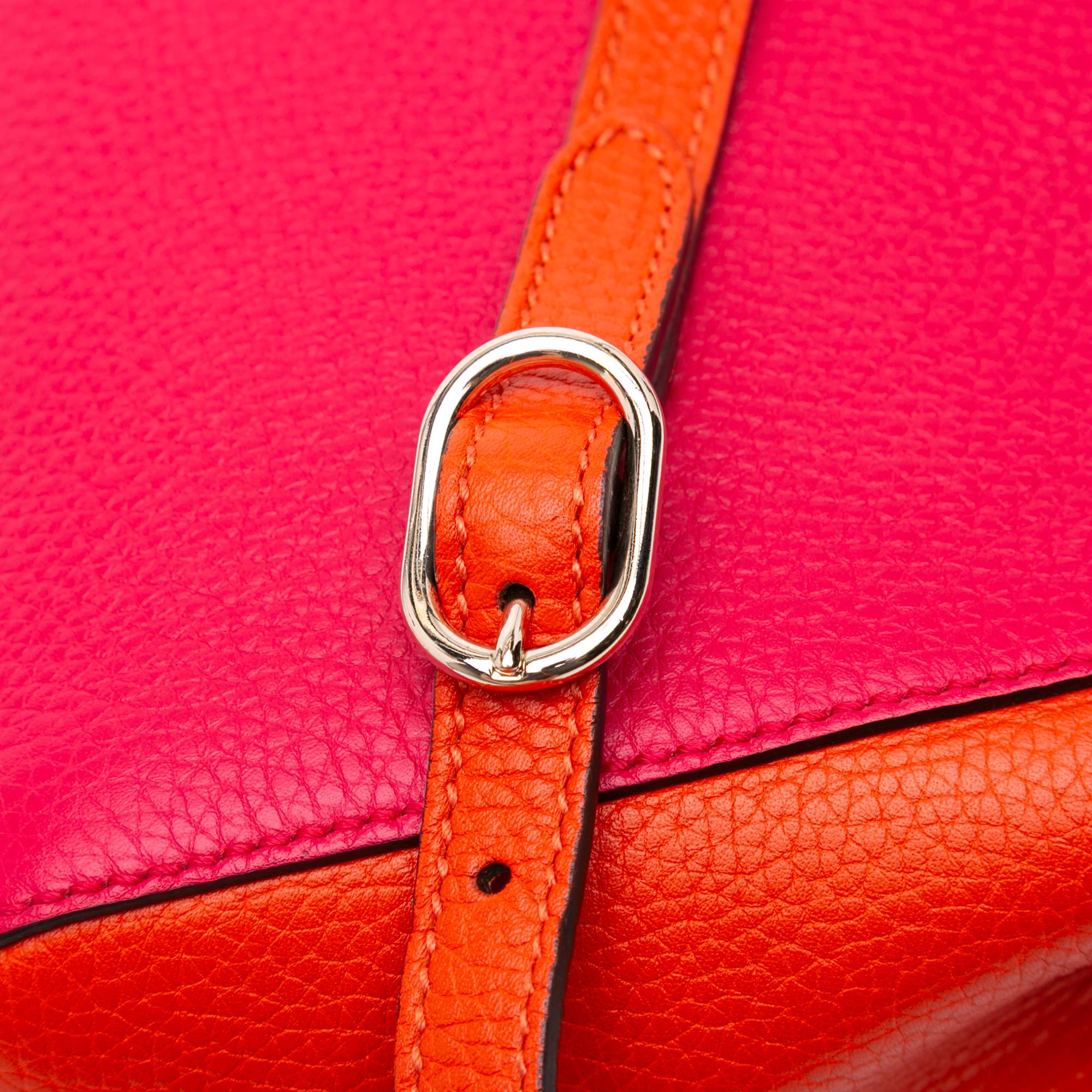 Gucci Small Bicolor Calfskin Bamboo Shopper Satchel