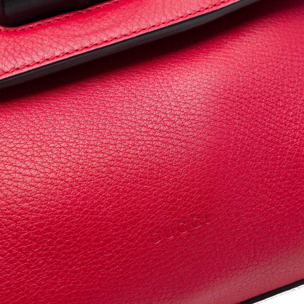 Gucci Small Calfskin Bamboo Daily Satchel