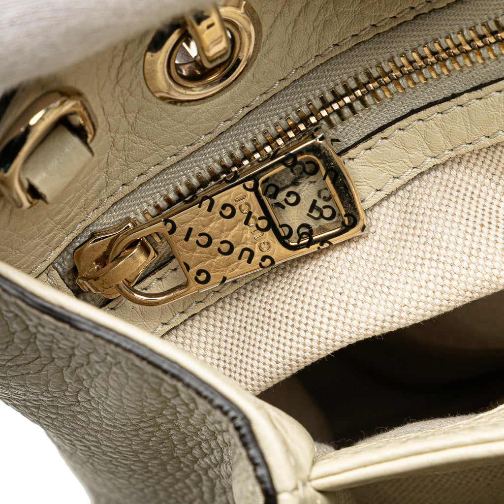 Gucci Small Calfskin Bamboo Shopper Satchel