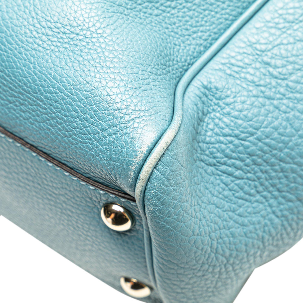 Gucci Small Calfskin Bamboo Shopper Satchel