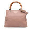 Gucci Small Calfskin Bamboo Shopper Satchel