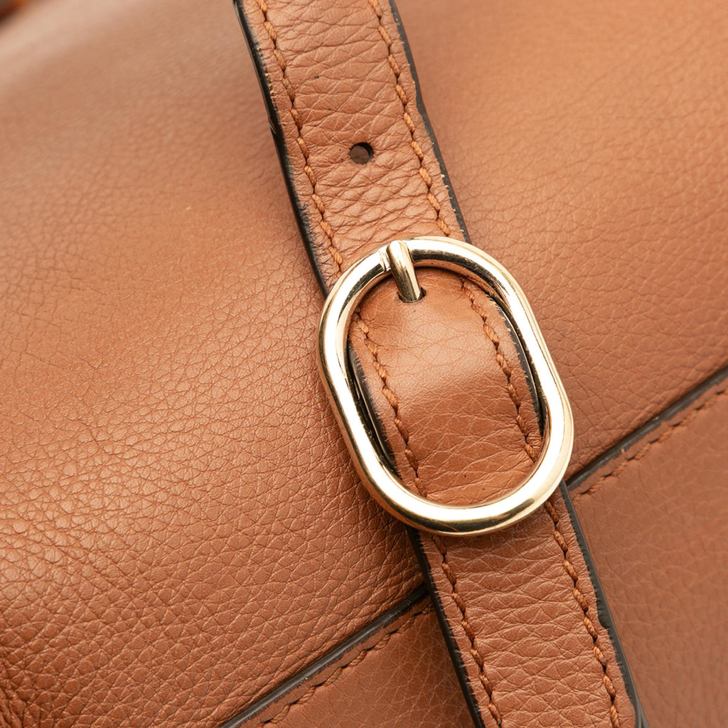 Gucci Small Calfskin Bamboo Shopper Satchel
