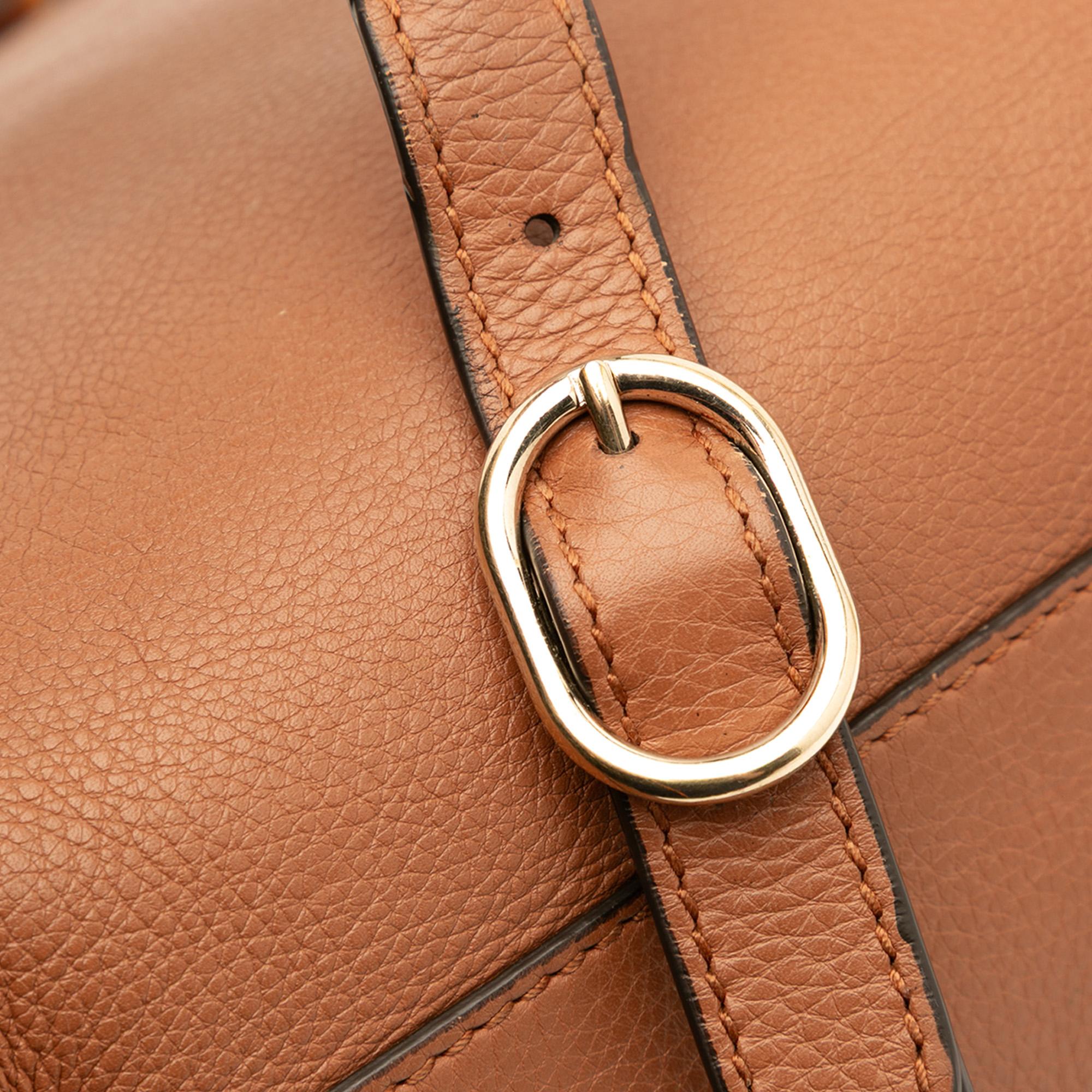 Gucci Small Calfskin Bamboo Shopper Satchel