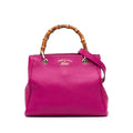 Gucci Small Calfskin Bamboo Shopper Satchel