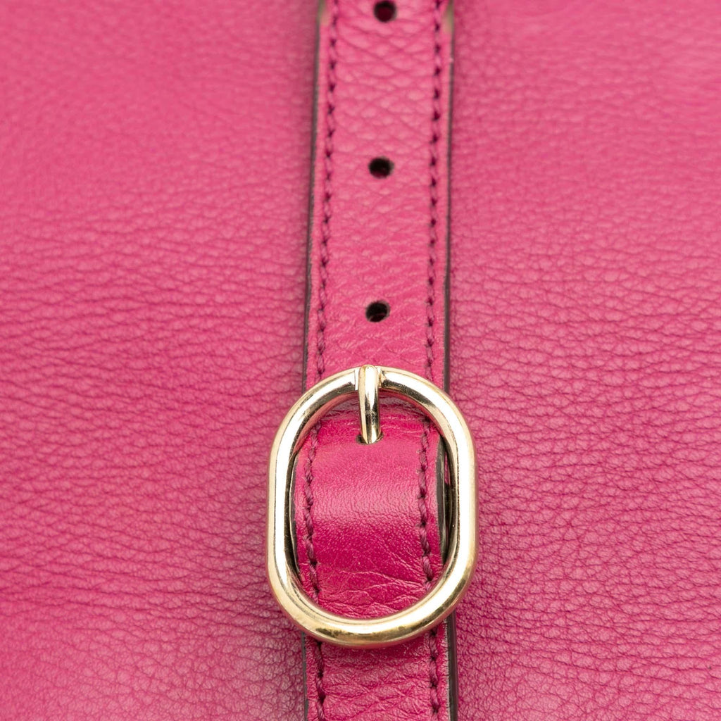 Gucci Small Calfskin Bamboo Shopper Satchel