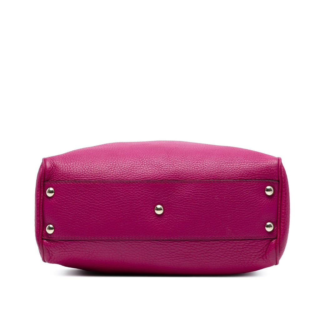 Gucci Small Calfskin Bamboo Shopper Satchel