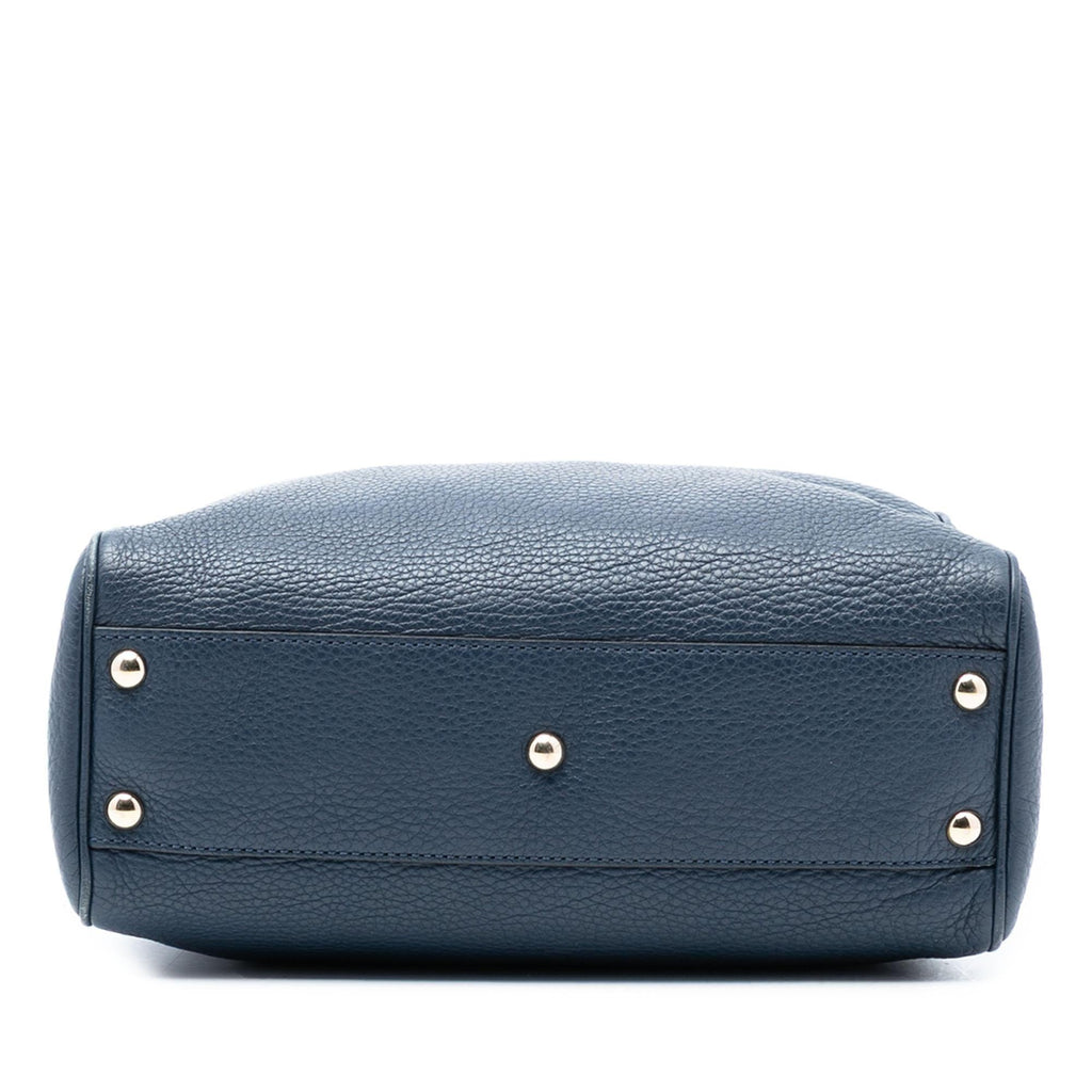 Gucci Small Calfskin Bamboo Shopper Satchel