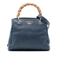 Gucci Small Calfskin Bamboo Shopper Satchel