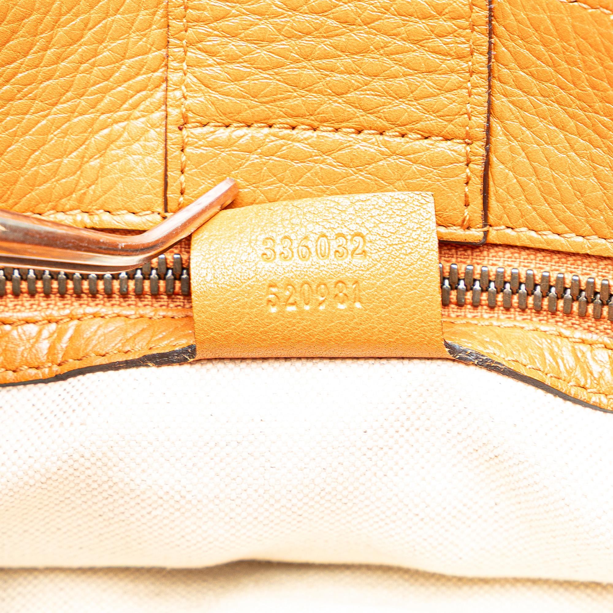 Gucci Small Calfskin Bamboo Shopper Satchel