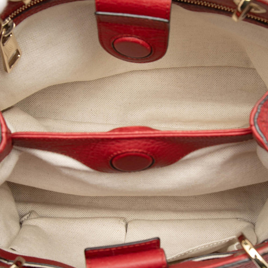 Gucci Small Calfskin Bamboo Shopper Satchel