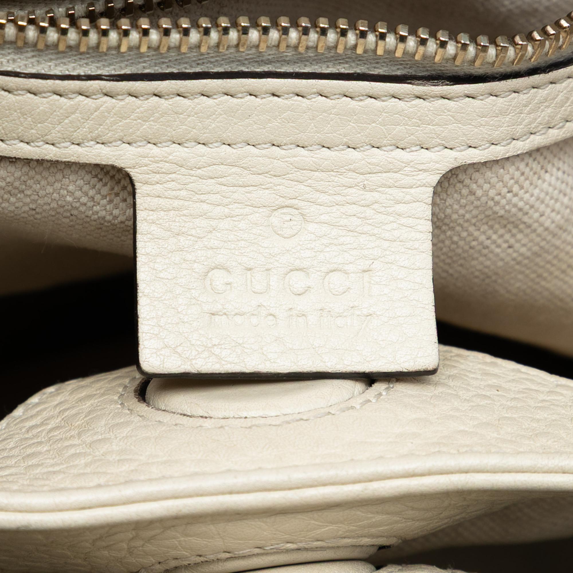 Gucci Small Calfskin Bamboo Shopper Satchel
