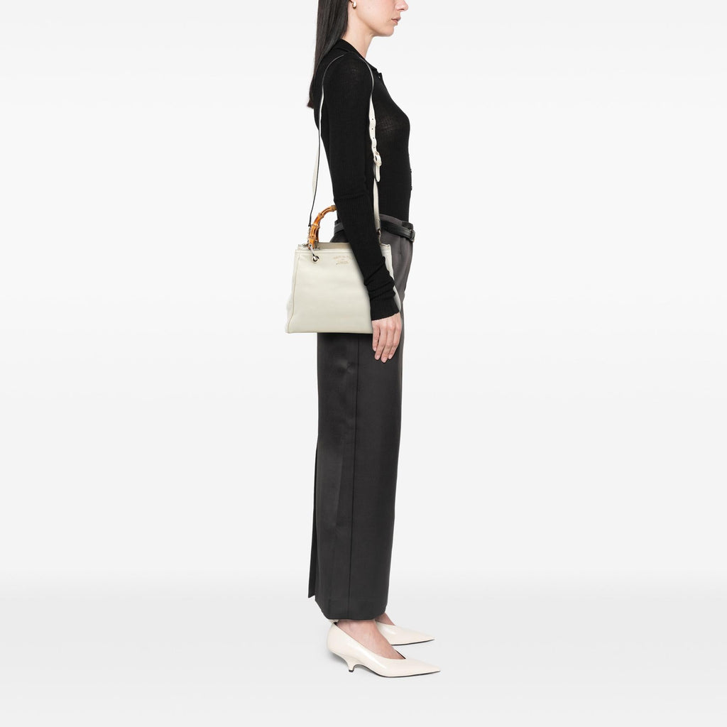 Gucci Small Calfskin Bamboo Shopper Satchel