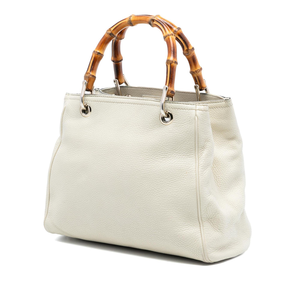 Gucci Small Calfskin Bamboo Shopper Satchel