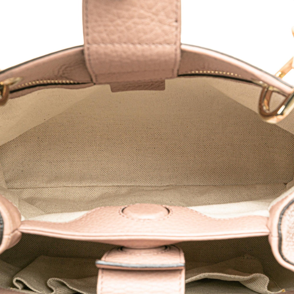 Gucci Small Calfskin Bamboo Shopper Satchel