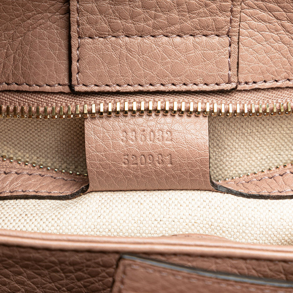 Gucci Small Calfskin Bamboo Shopper Satchel