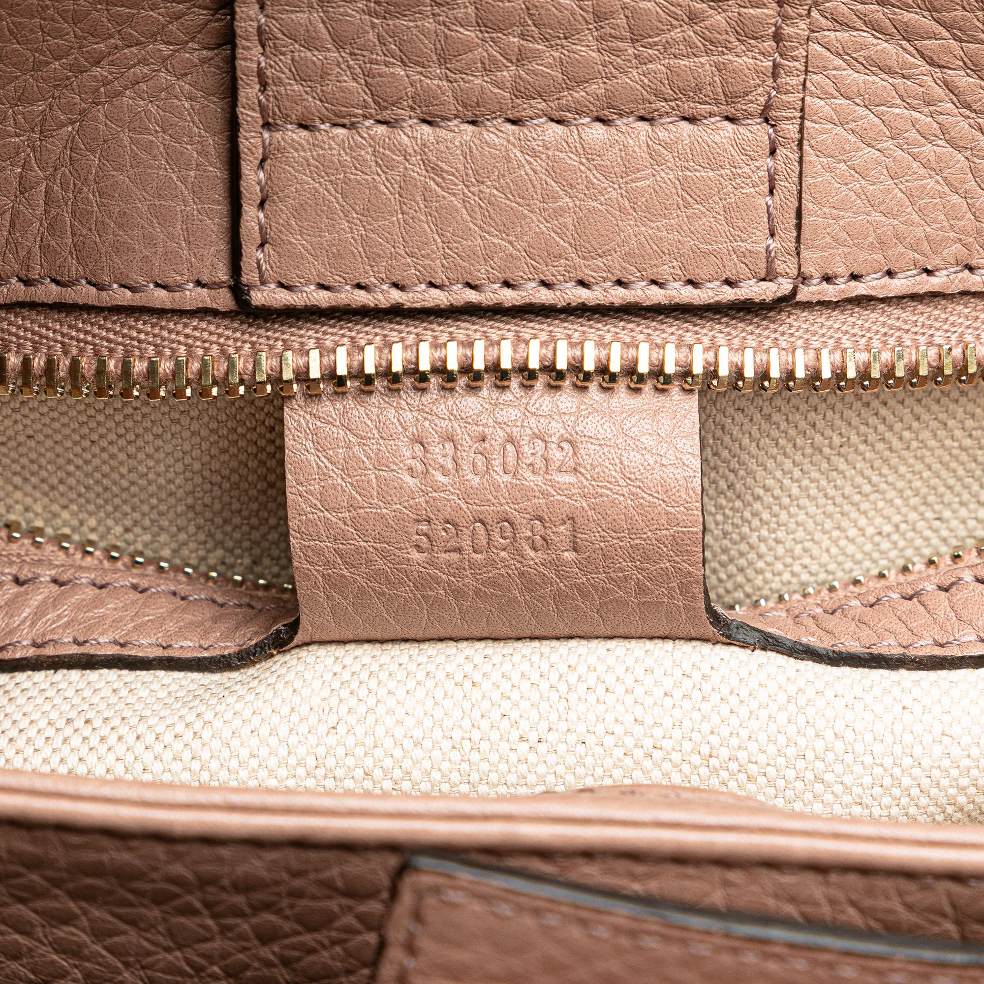 Gucci Small Calfskin Bamboo Shopper Satchel