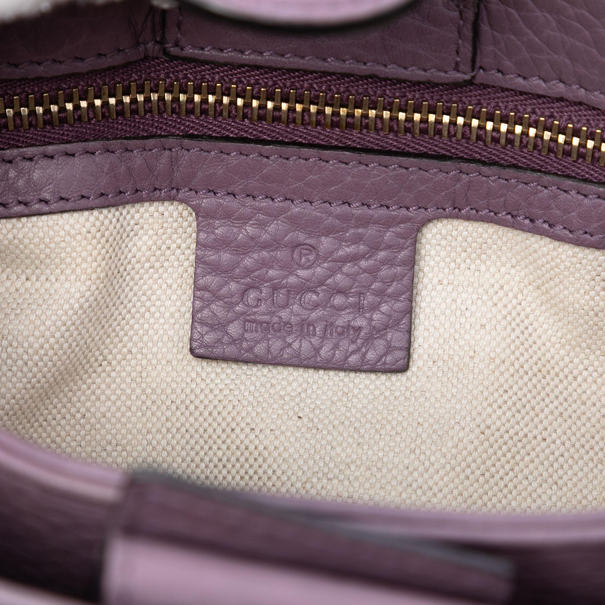 Gucci Small Calfskin Bamboo Shopper Satchel
