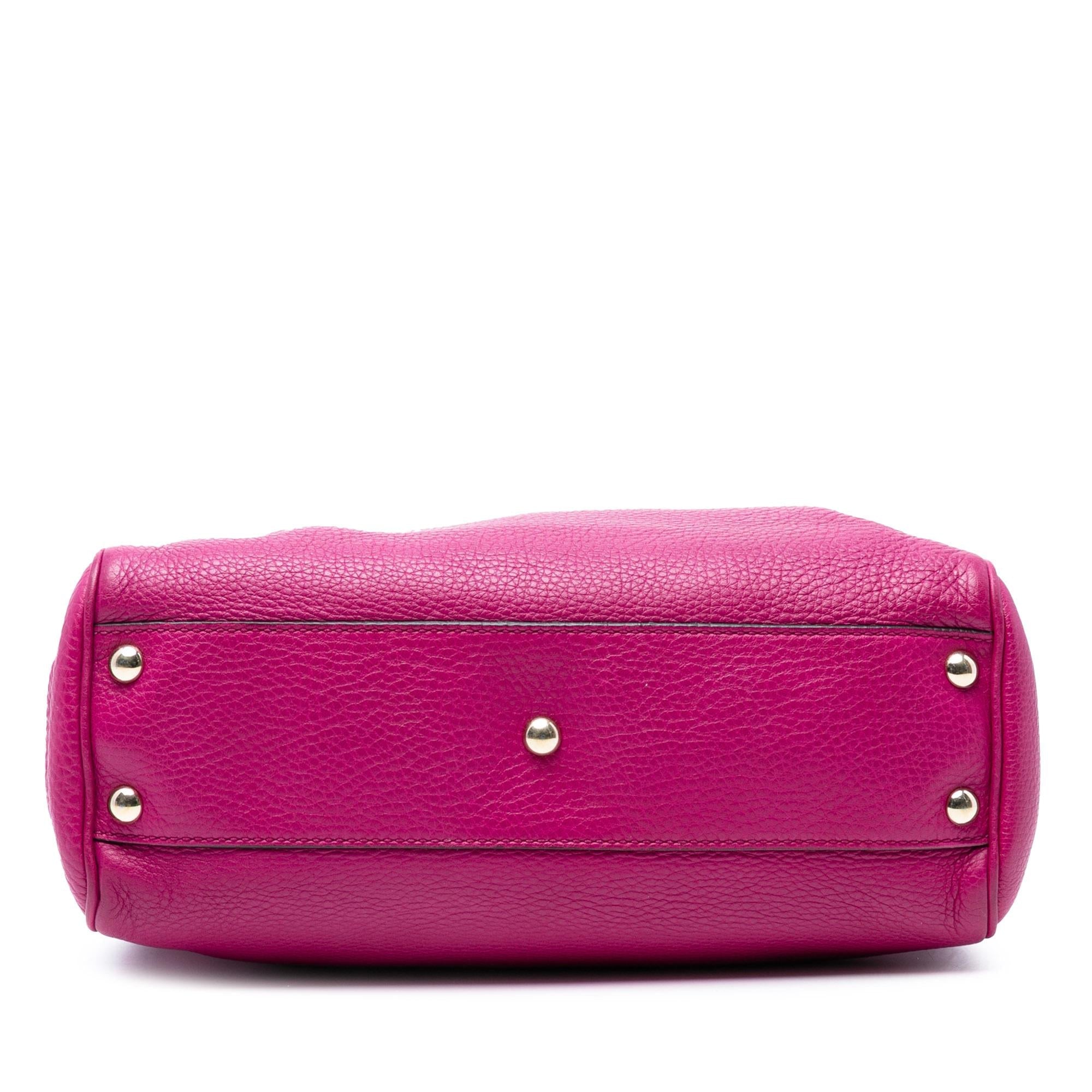 Gucci Small Calfskin Bamboo Shopper Satchel