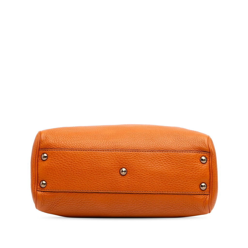 Gucci Small Calfskin Bamboo Shopper Satchel