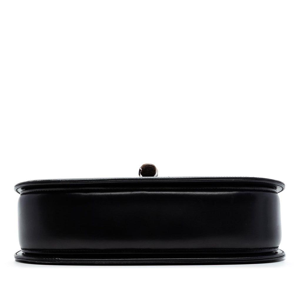 Gucci Small Calfskin Bamboo Top Handle Bag