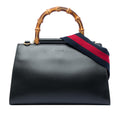Gucci Small Calfskin Bamboo Web Nymphaea Satchel