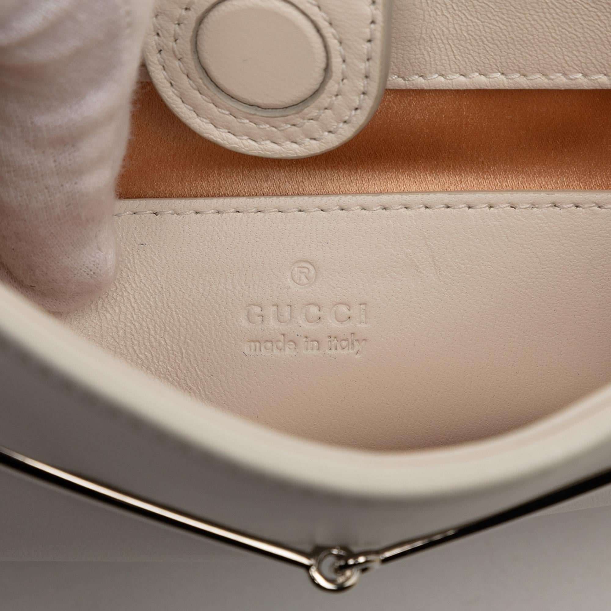 Gucci Small Calfskin Slim Horsebit Shoulder Bag