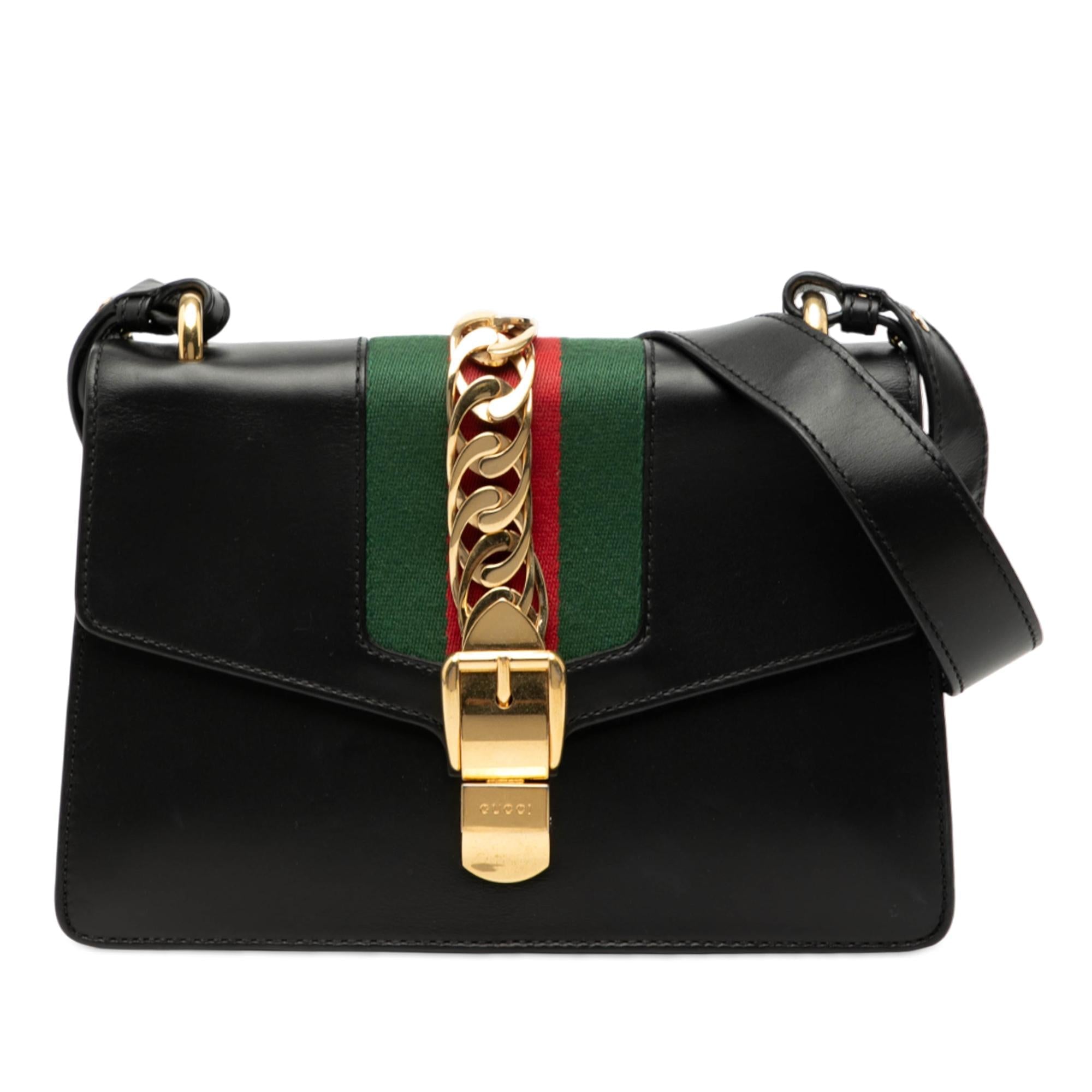 Gucci Small Calfskin Sylvie Web Satchel