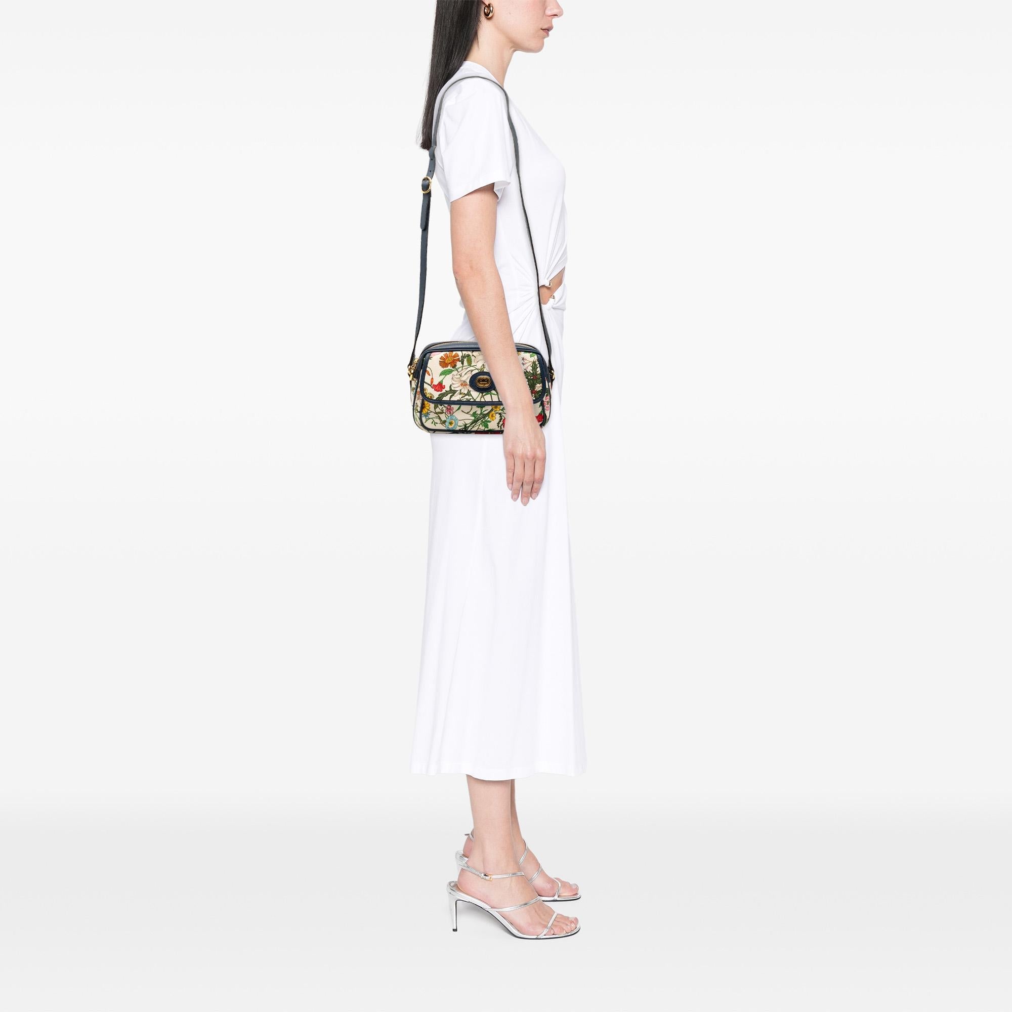 Gucci Small Canvas Flora Crossbody