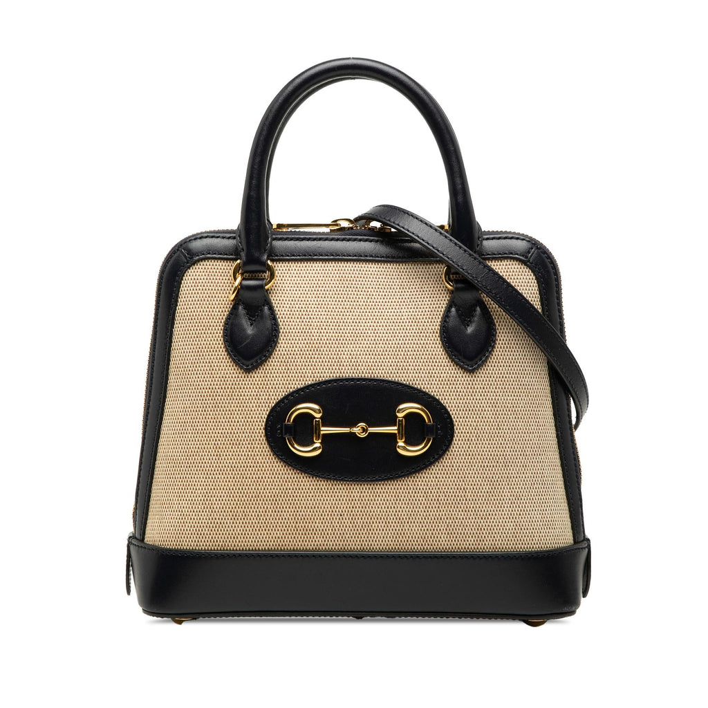 Gucci Small Canvas Horsebit 1955 Satchel