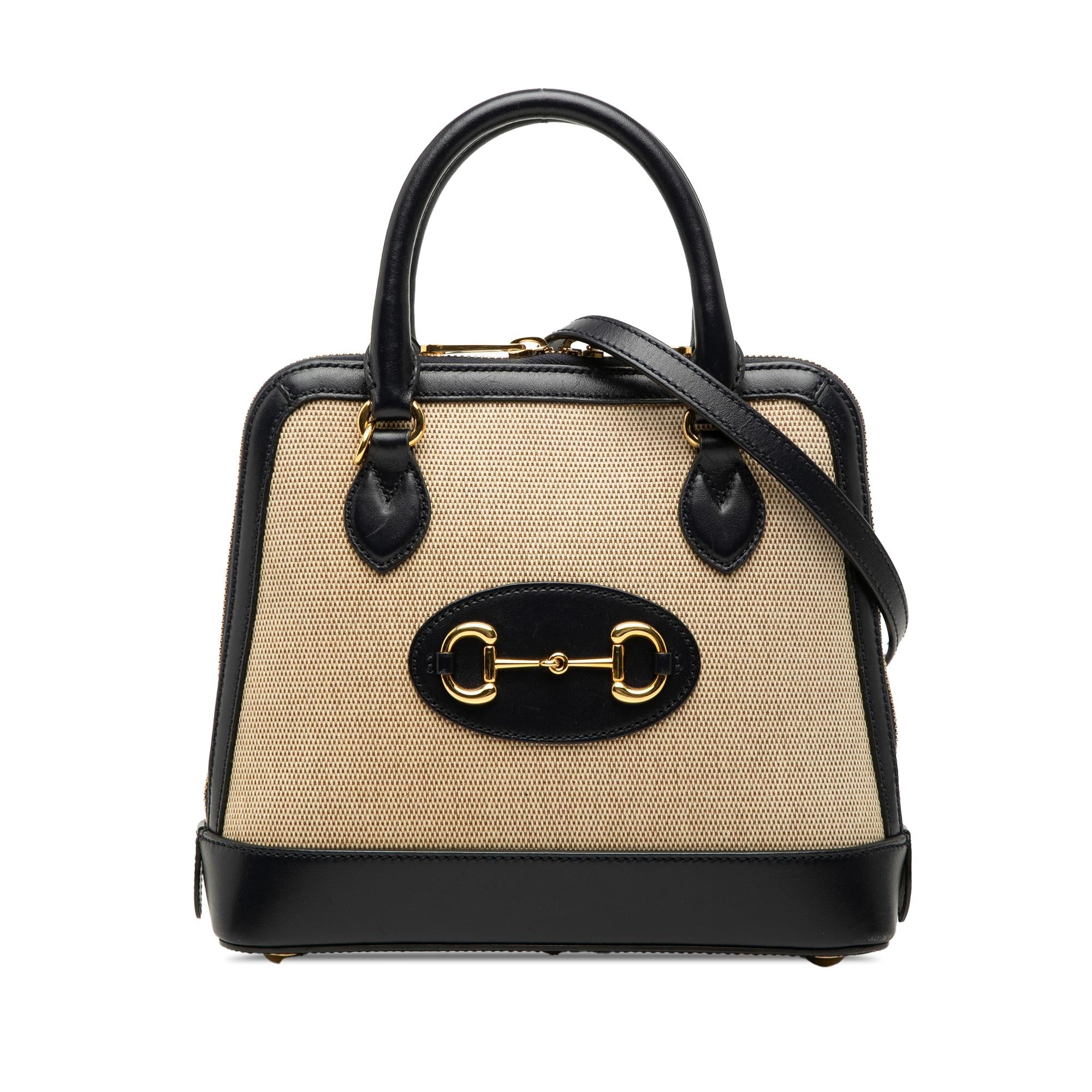 Gucci Small Canvas Horsebit 1955 Satchel