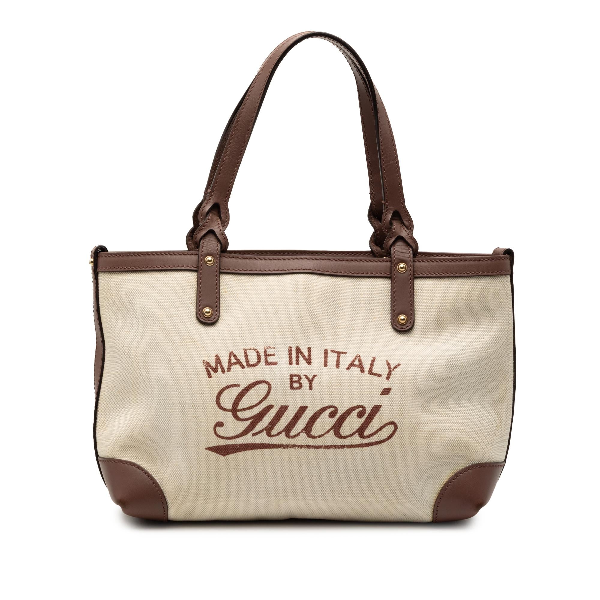 Gucci Small Canvas Logo Craft Tote