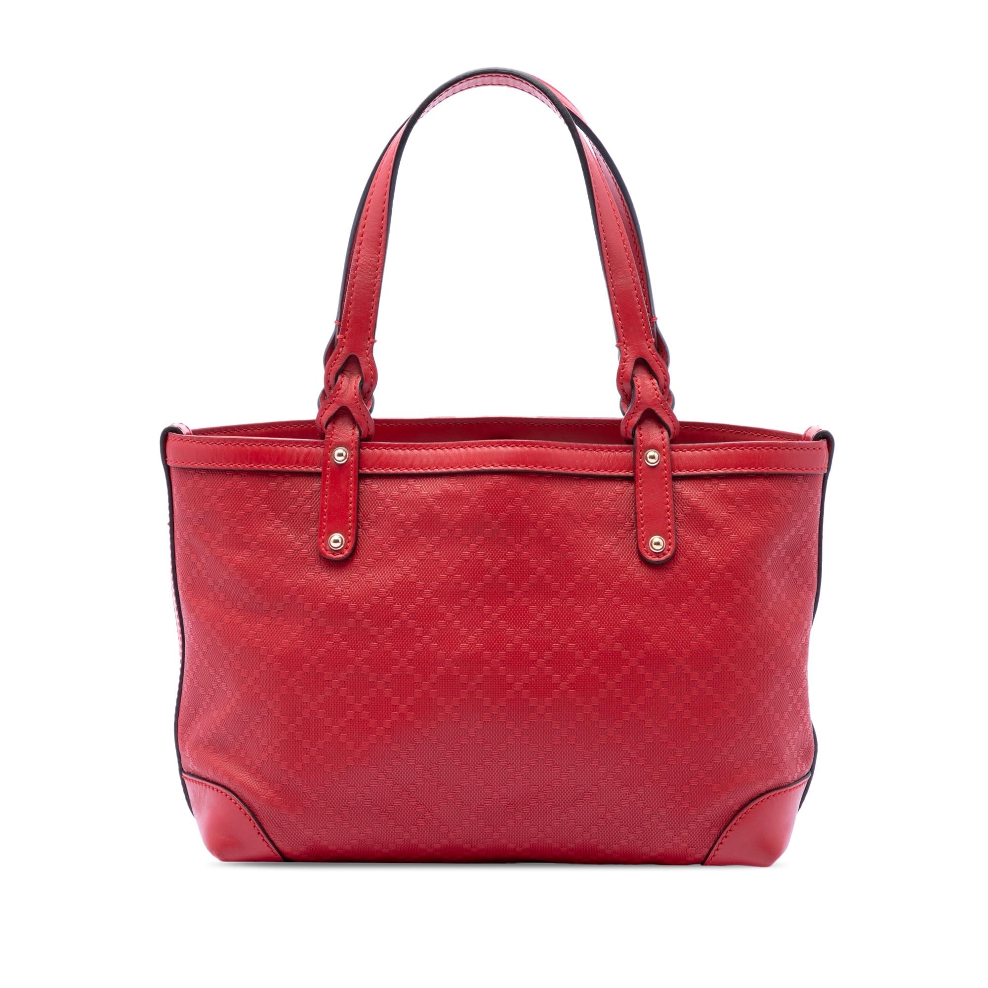 Gucci Small Diamante Leather Craft Tote