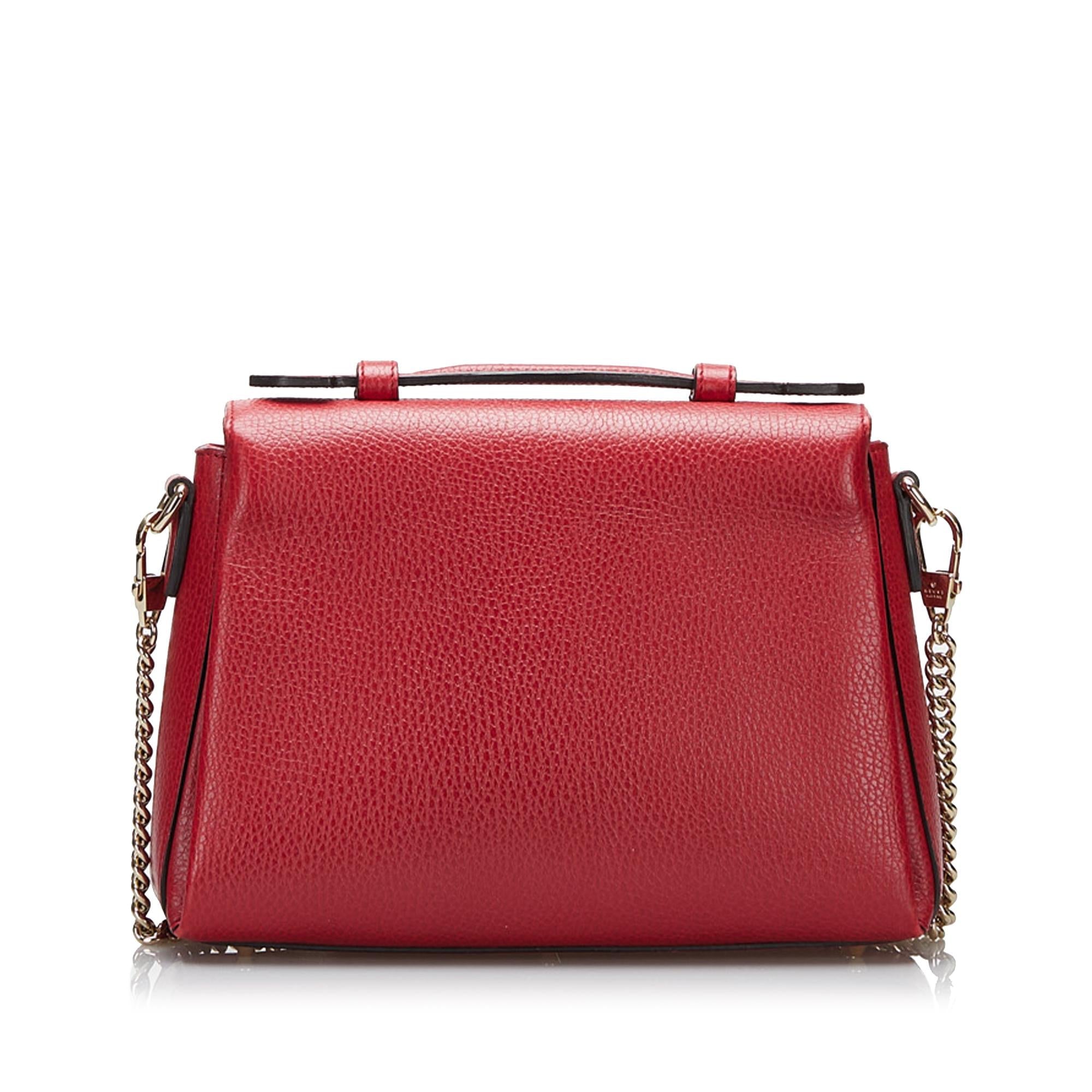 Gucci Small Dollar Calf Interlocking G Satchel (SHG-r6v8hg)