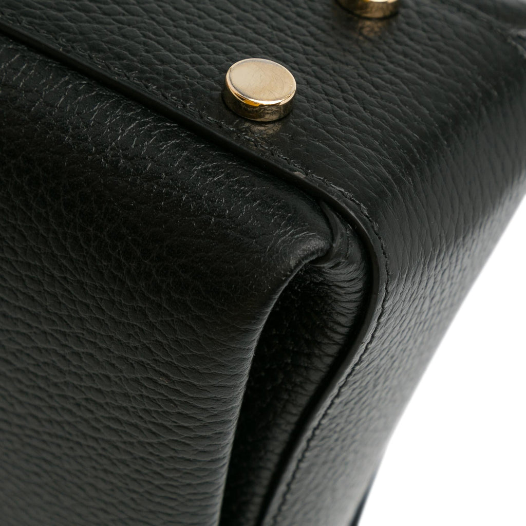 Gucci Small Dollar Calf Interlocking G Satchel (SHG-uqc1wk)