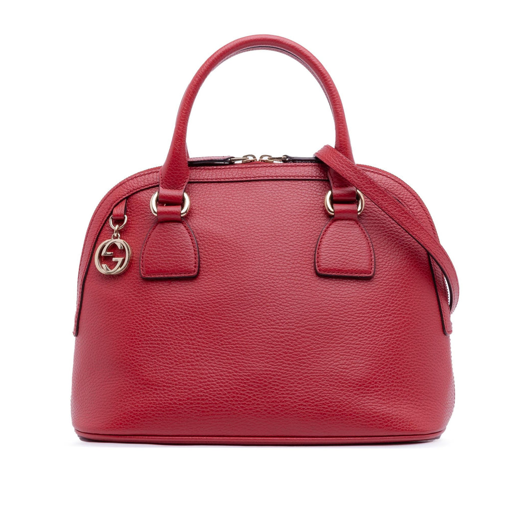 Gucci Small Dollar Calfskin GG Charm Dome Satchel