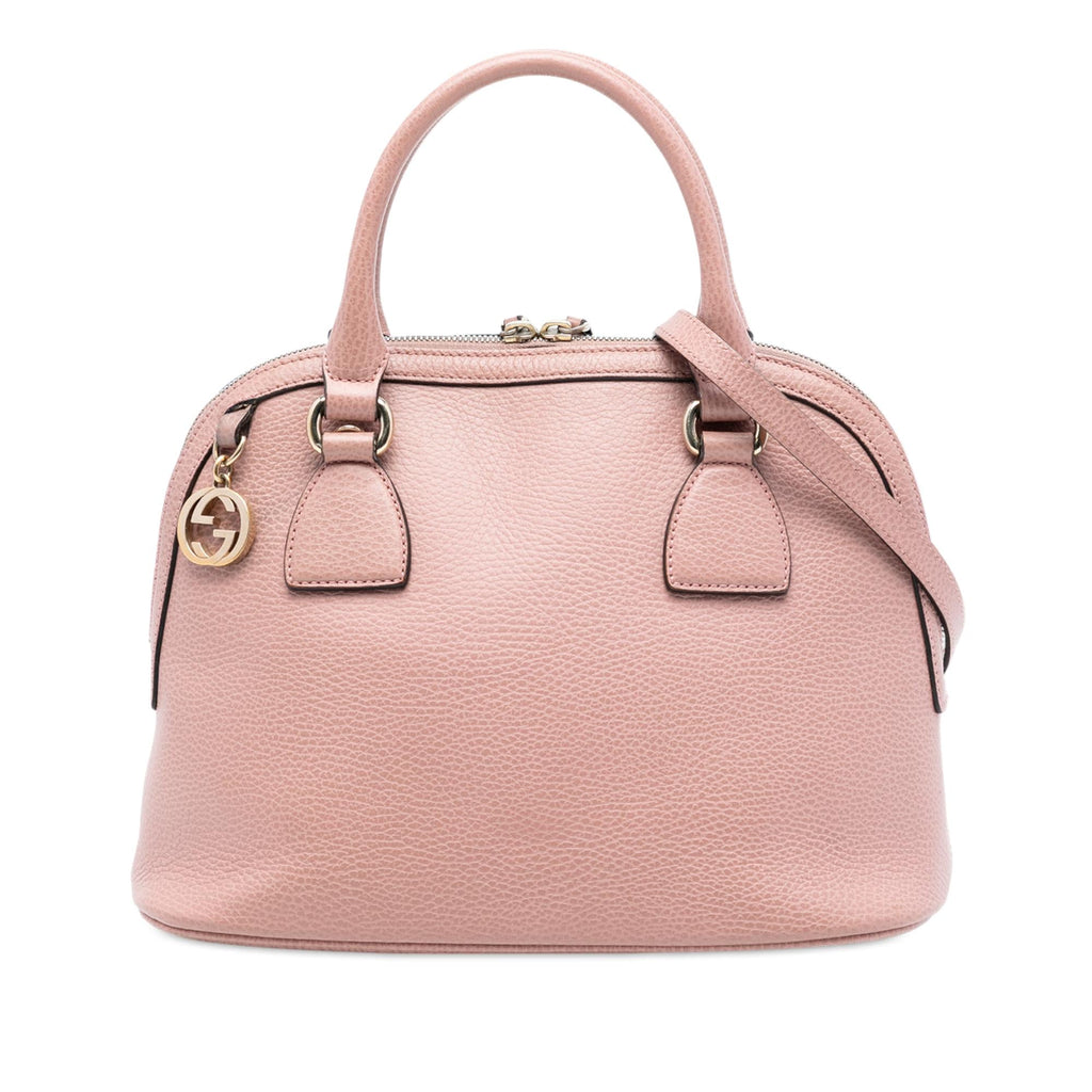 Gucci Small Dollar Calfskin GG Charm Dome Satchel