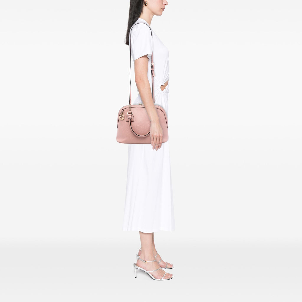 Gucci Small Dollar Calfskin GG Charm Dome Satchel