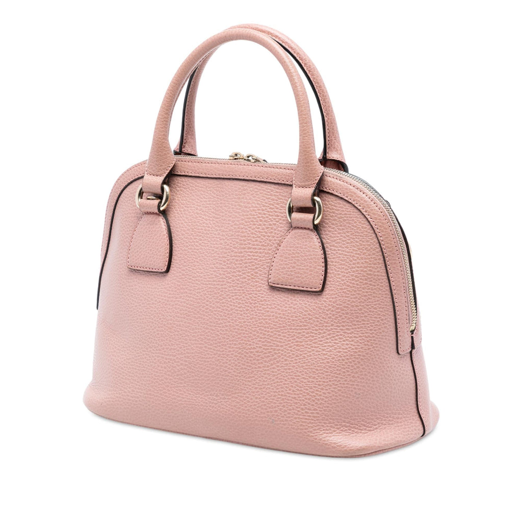 Gucci Small Dollar Calfskin GG Charm Dome Satchel