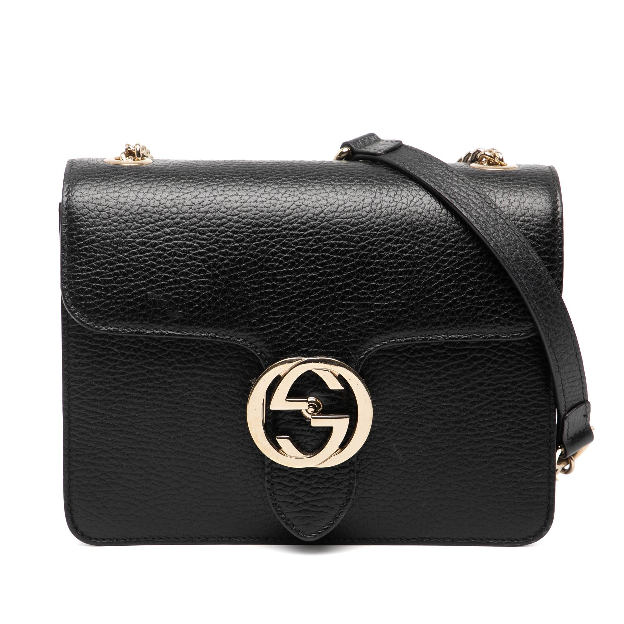Gucci Small Dollar Calfskin Interlocking G Crossbody