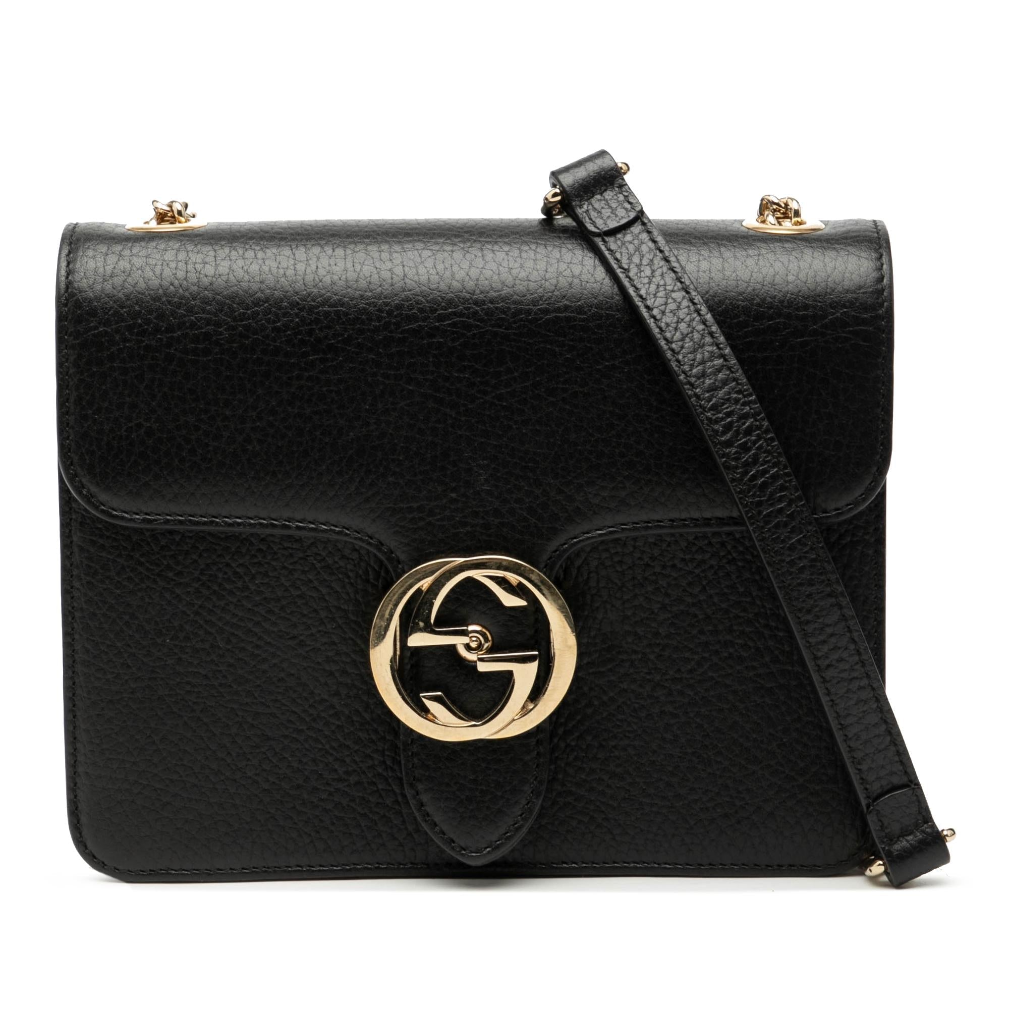 Gucci Small Dollar Calfskin Interlocking G Crossbody