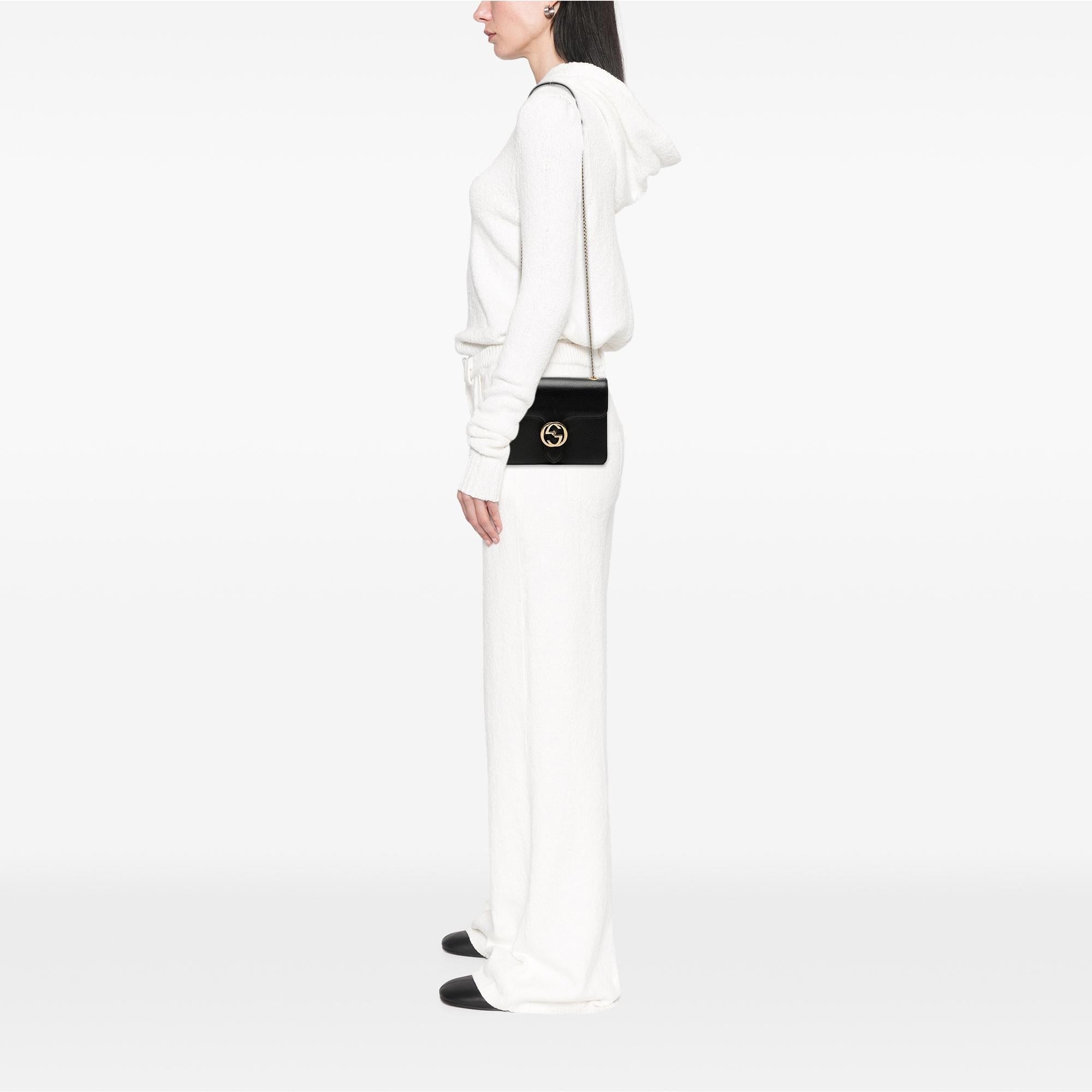 Gucci Small Dollar Calfskin Interlocking G Crossbody