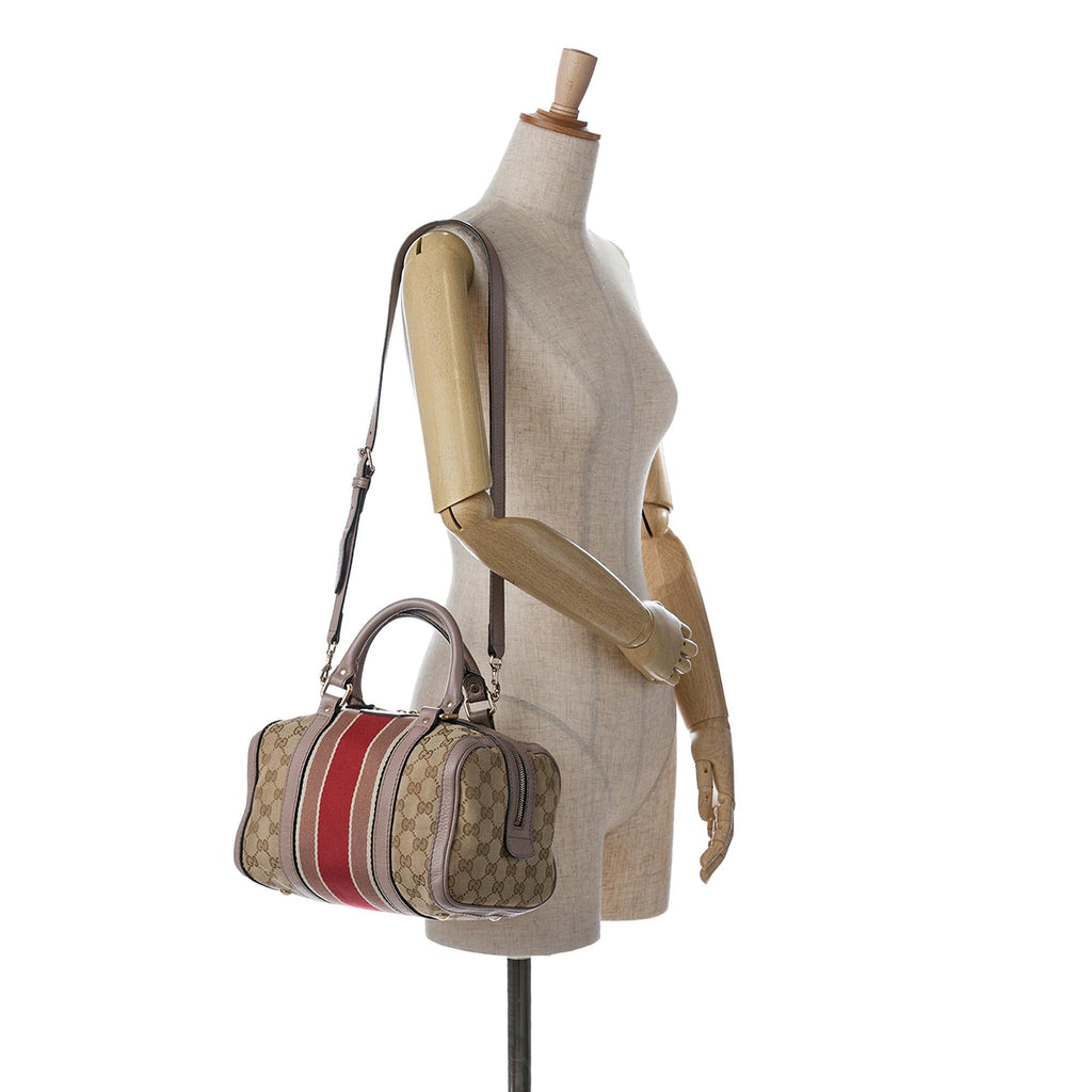 Gucci Small GG Canvas Joy Web Satchel