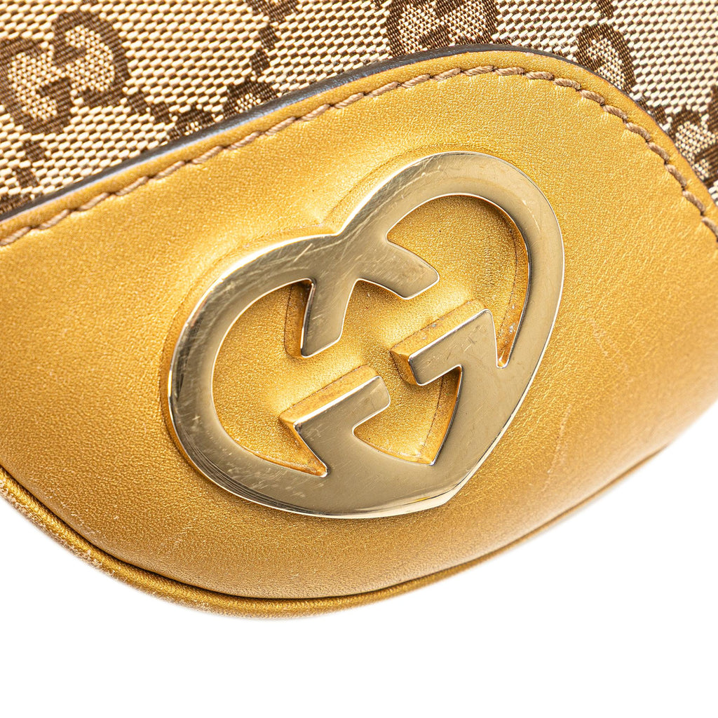 Gucci Small GG Canvas Lovely Heart Crossbody
