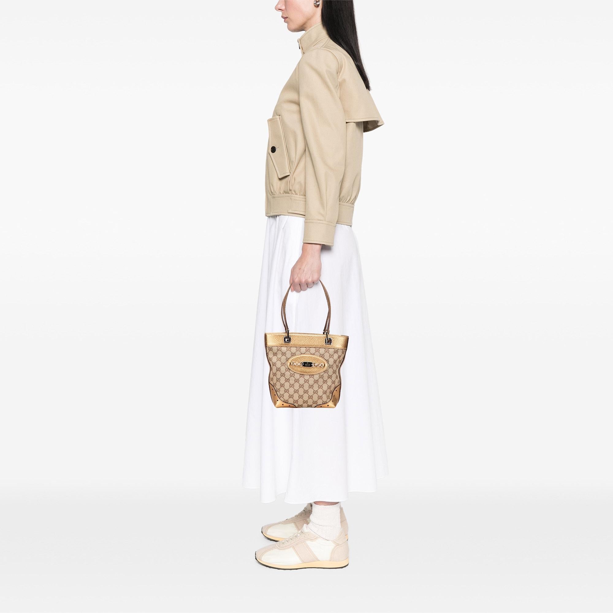 Gucci Small GG Canvas Punch Tote