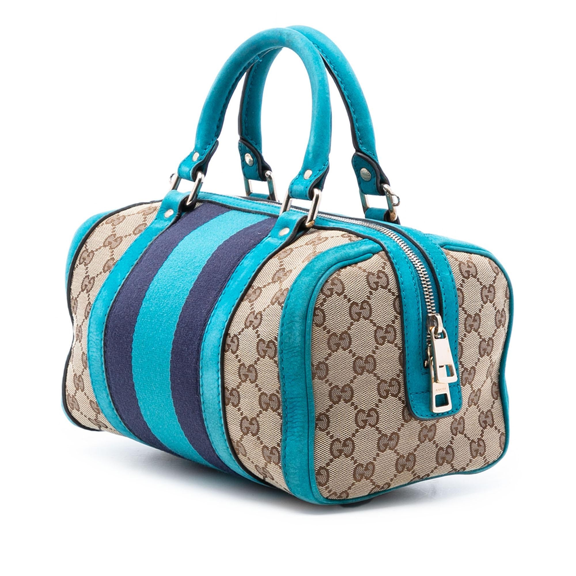 Gucci Small GG Canvas Web Joy Boston Bag