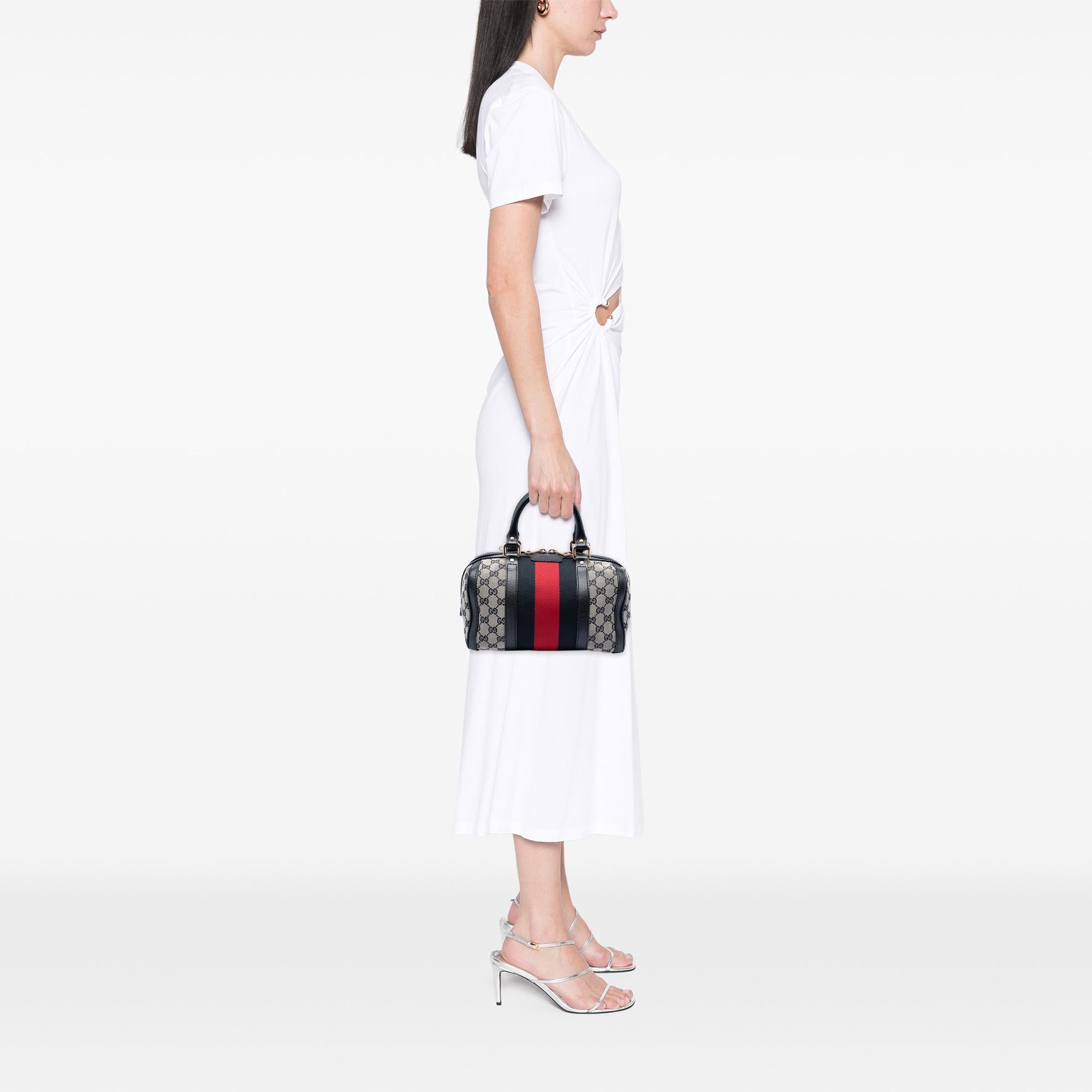Gucci Small GG Canvas Web Joy Boston Bag
