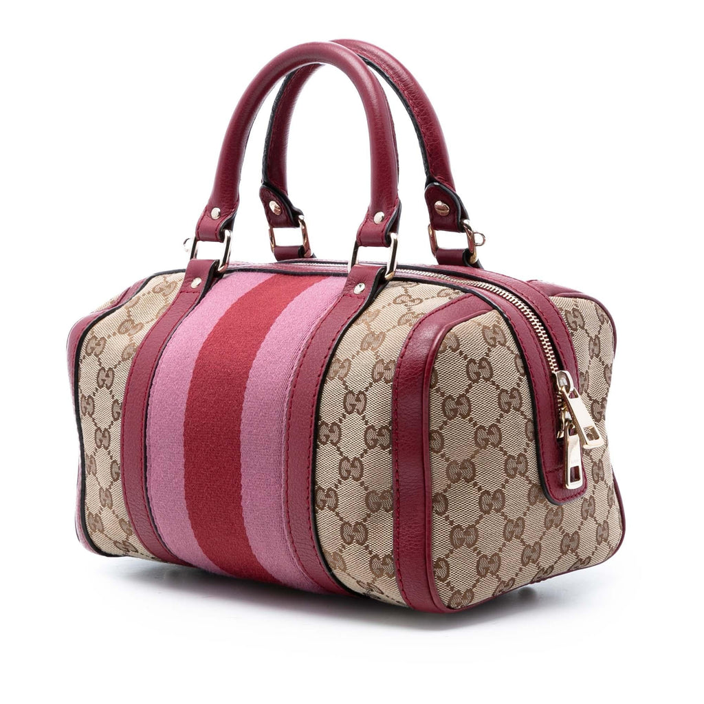 Gucci Small GG Canvas Web Joy Boston Bag