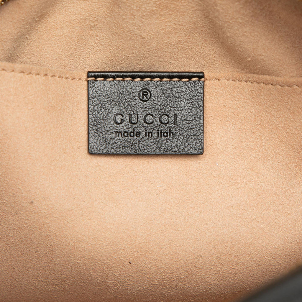 Gucci Small GG Marmont Matelasse GG Canvas and Leather Crossbody