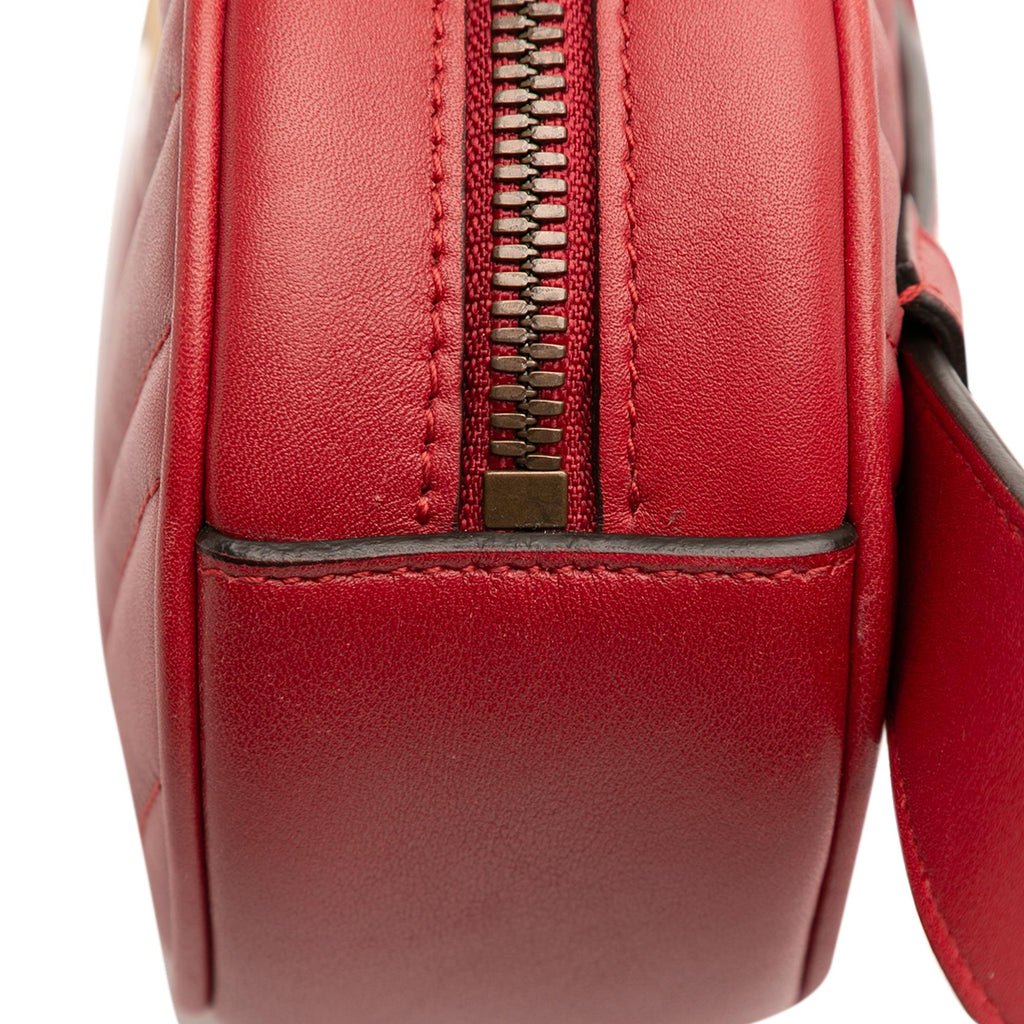 Gucci Small GG Marmont Matelasse Leather Belt Bag